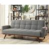 Buy cheap Convertible Sofa Futon, Gray Linen Fabric from wholesalers