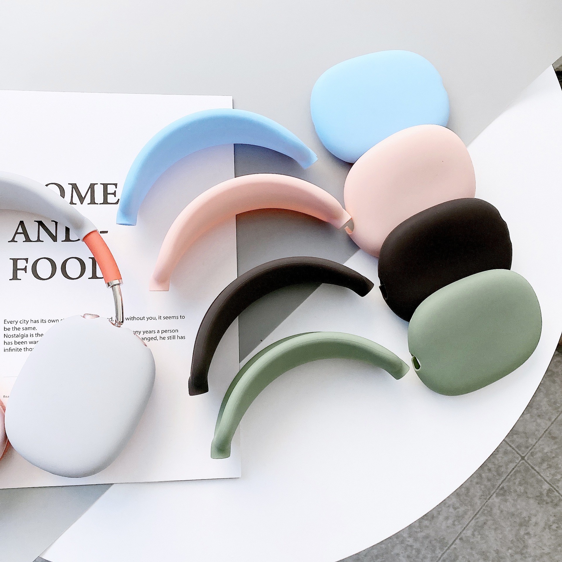 Airpods Max Protective Case Silicone Anti Shock Flexiable Easy Install Headset Cover
