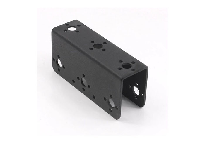 U Beam Robot Servo Motor Mounting Bracket 2mm Hard Aluminum Plate