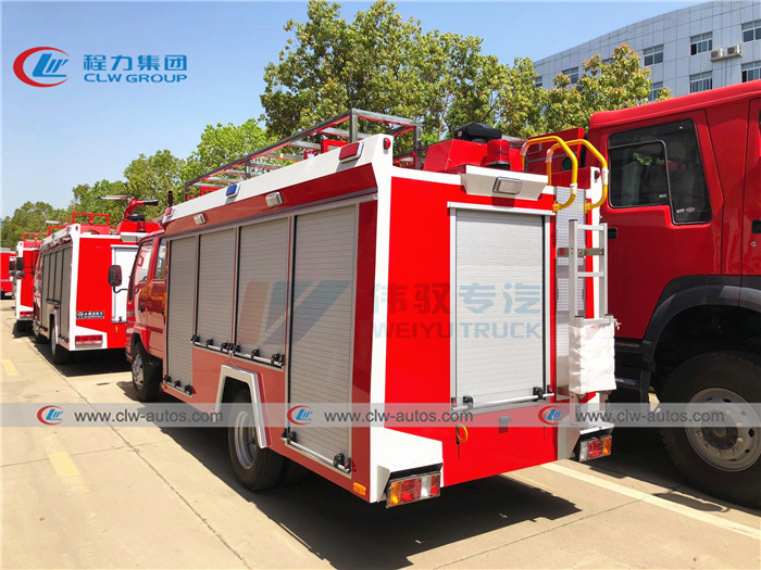 ISUZU 600P 3T Fire Fighter Truck With Water And Foam Tank