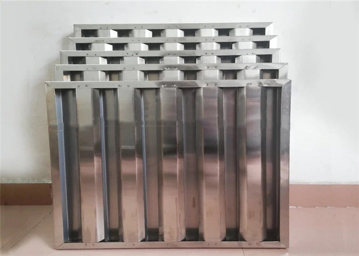 Kitchen Smoke Commercial Range Hood Filters Portable 495*495*48mm With Handles
