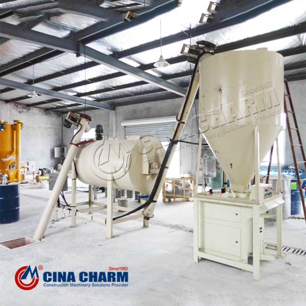 1tph - 3tph Simple Dry Mortar Mixing Plant Mixing Line