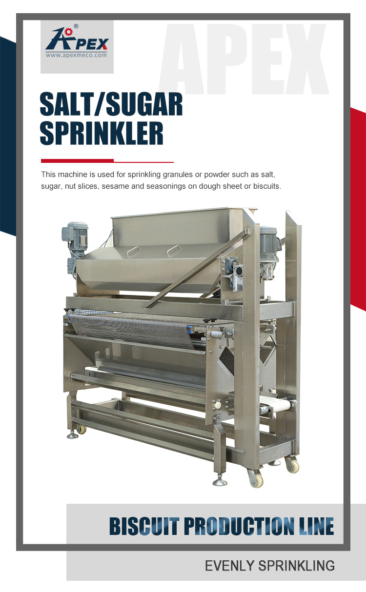 Customized Adjustable Electric Salt Sugar Sprinkler Machine For Biscuit Production