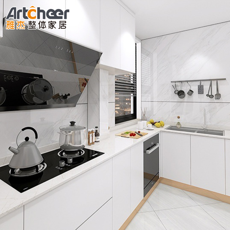 Base Cabinets Pvc High Gloss Modern Corner Kitchen Cabinet With Competitive