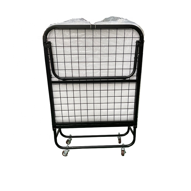 Convenient and Stylish Luxurious Diplomat Twin Metal Folding Bed With Memory Mattress