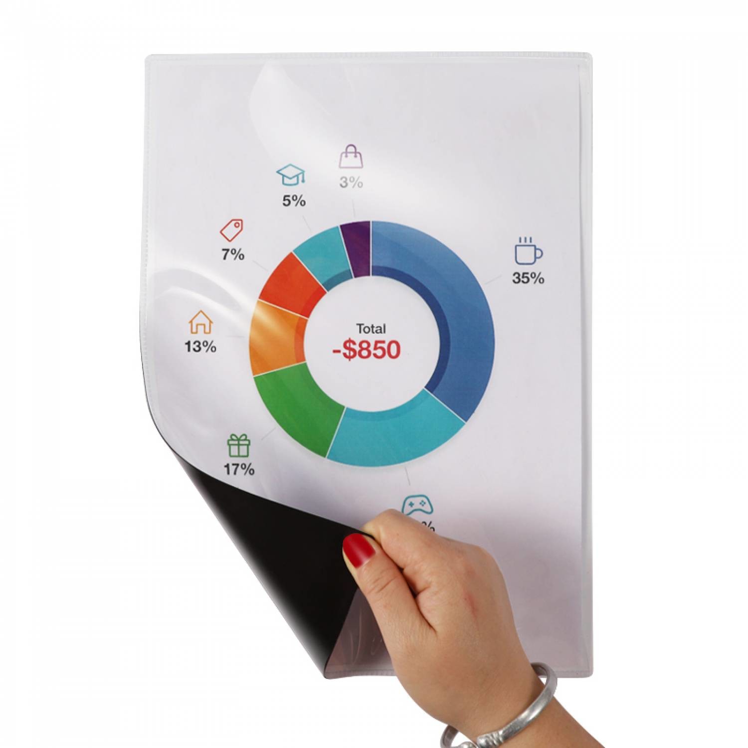 File Holder Magnetic Document Holders Erasable Rewritable