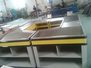 Buy cheap Metallic Supermarket Checkout Counter Automatic Equipment 110V / 220V 1 year Guarantee product