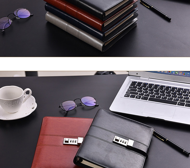 A5 CODE BOOK NOTEBOOK WITH LOCKING LEDGER CARD CARD CODE BOOK LOOSE-LEAF SECRET DIARY