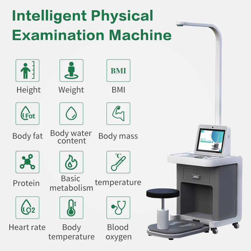 Bmi Body Fat Blood Pressure Pulse Vision Health Check Kiosk system