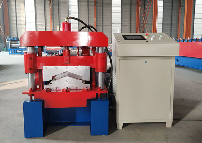 Metal Roof Ridge Cap Roll Forming Machine Sidewall 16mm Connect Bar 25mm
