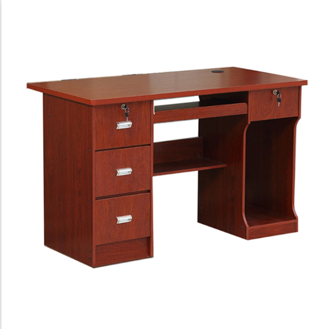 Wooden L Shape Office Workstation Desk With Lifting Function