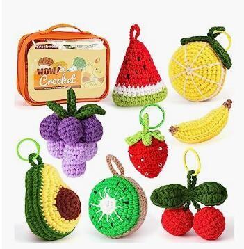 Handmade Crochet Keychain Stuffed Animal Crafts Knitted Crochet Toys - Keychain