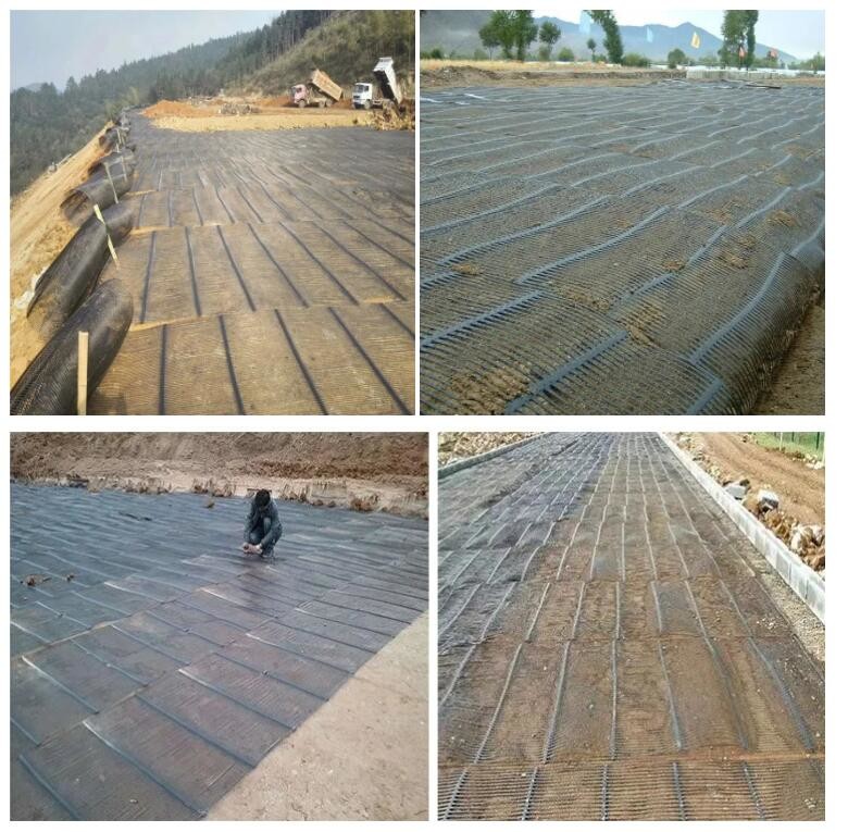 High Strength PP/HDPE Plastic Soil Reinforcement Geogrid Driveway For Retaining Wall