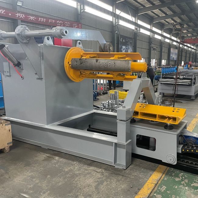 Steel Electric Hydraulic Decoiler Machine Fully Automatic 50Hz With Digital Display