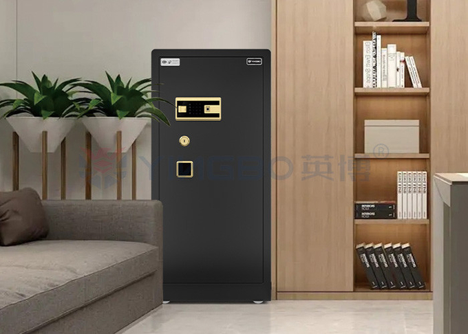 H47in. Fingerprint Lock Intelligent House Safe Box Dual Alarm YB/RS-120 Black