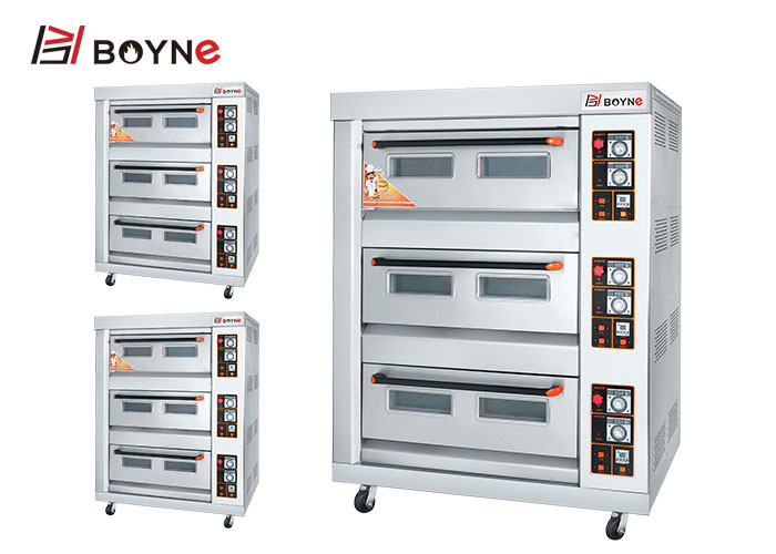 Double Deck Four Trays Gas Oven Bread Shop Bakery Kitchen Commercial Food Shop