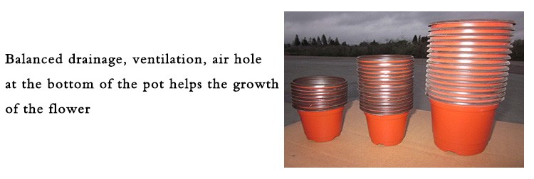 Lightweight 1 Gallon Plastic Flower Pots 18.5cm For Leek Seedling