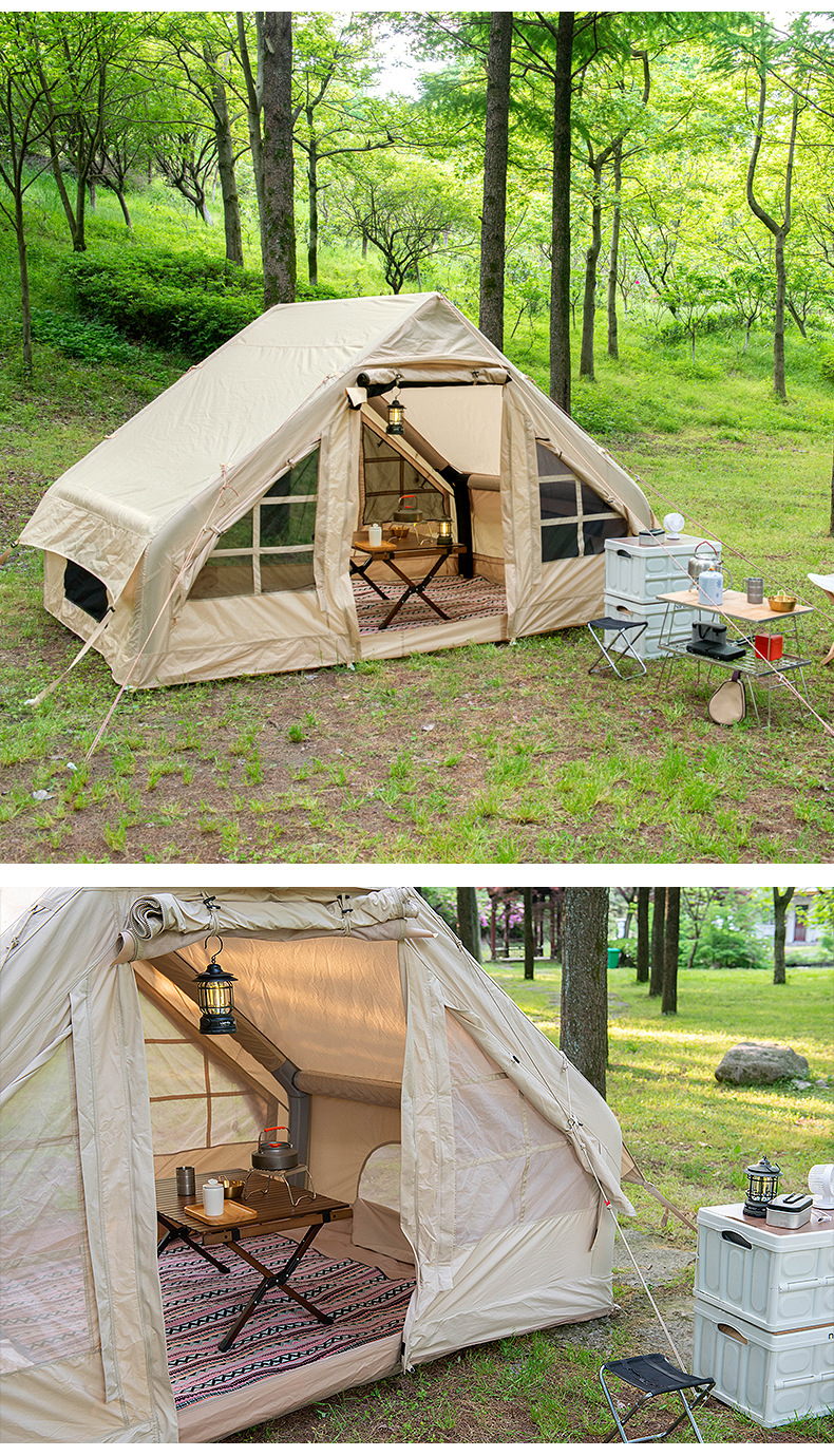 Customize Logo Inflatable Camping Tent Oxford Cloth Air Roof Tent