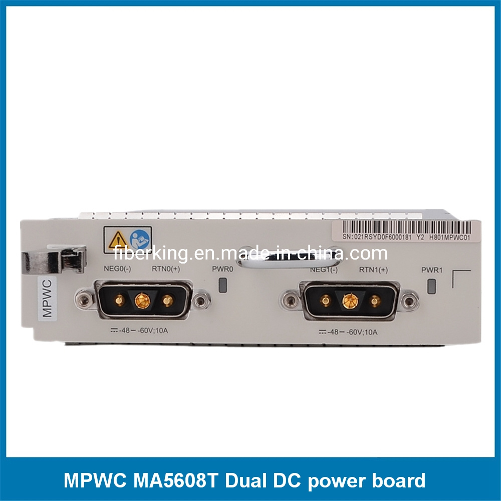 H801mpwc Dual DC Power Board Card for Huawei Ma5608t Olt