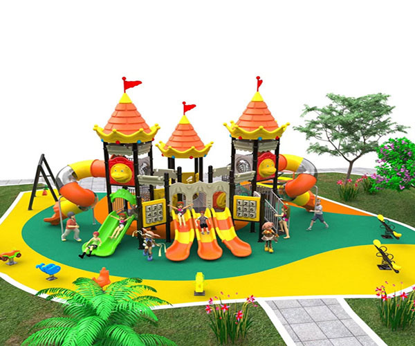 Residential Kids Plastic Playground Equipment Antistatic Antiskid Crackproof