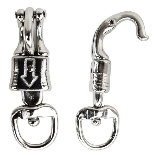 Panic Snap Quick Release Round Swivel Eye Snap Hook Malleable Steel Panic Hook