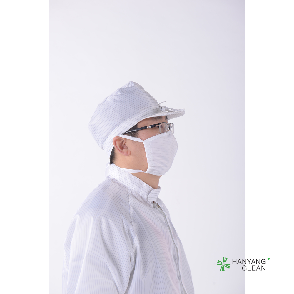 Wholesale Blue anti smoking Antistatic ESD reusable face masks muffles adjustable earloop with stopper dental medical mouth mask
