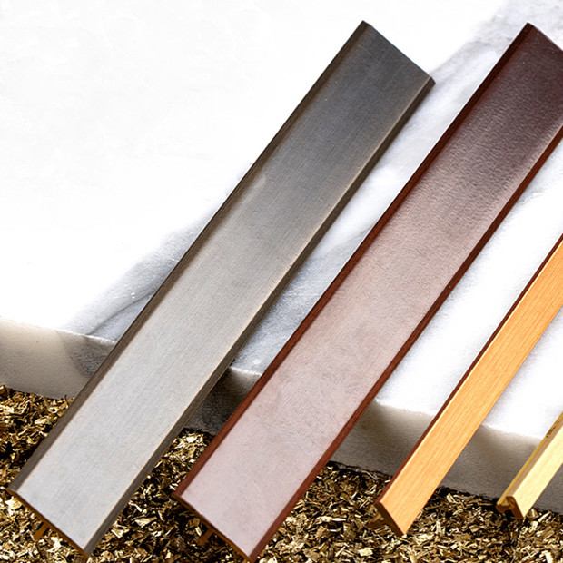 Golden Heat Resistant Brass T Profile ODM CuZn39Pb3 T Bar Tile Trim