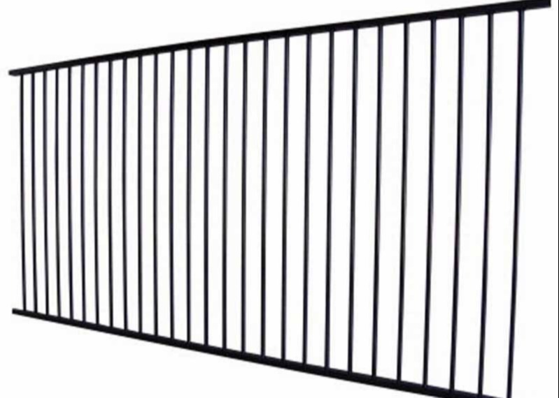 Garden Black Metal Anti Rust Galvanized Steel Fence 6ftx8ft