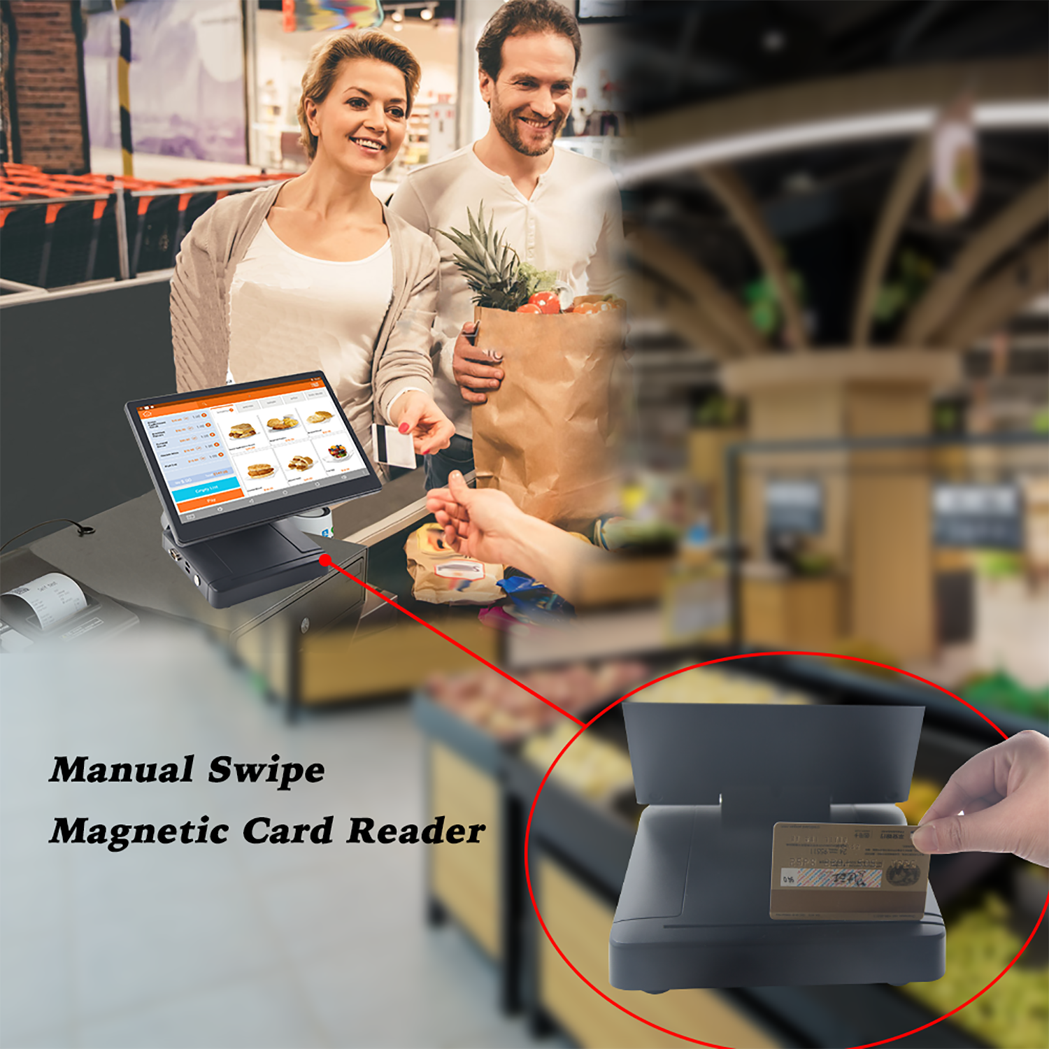 2GB DDR3 RAM Android Touch POS System Cash Register Machine for Retail Self Service