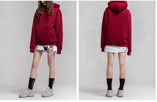 Sustainable 100 Cotton Plain Oversized Hoodies Womens Anti Bacterial