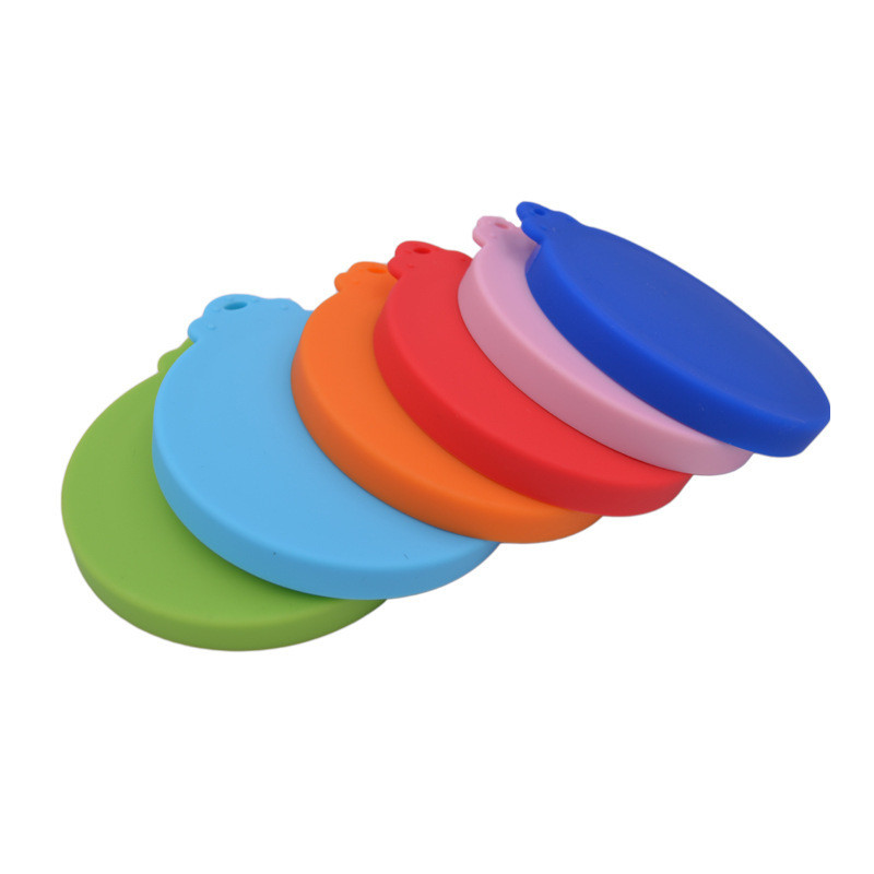 BPA FreeFood Can Lids Silicone Pet Food Can Covers For Dog Cat Food, One Can Cap Fit Most Standard Size Dog Cat Food Can