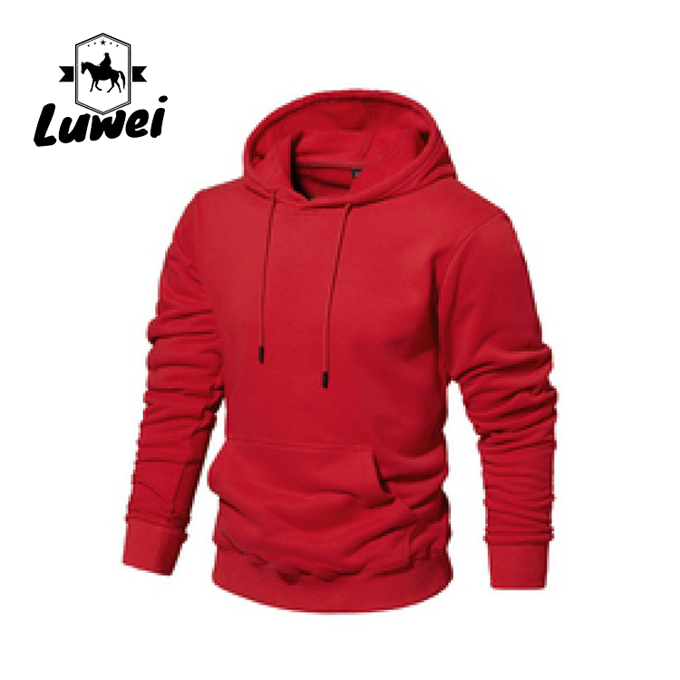 Streetwear Custom Logo Pullover Over Size Bluza Felpe Con Cappuccio Cotton Slim Plain Men's Hoodies & Sweatshirts