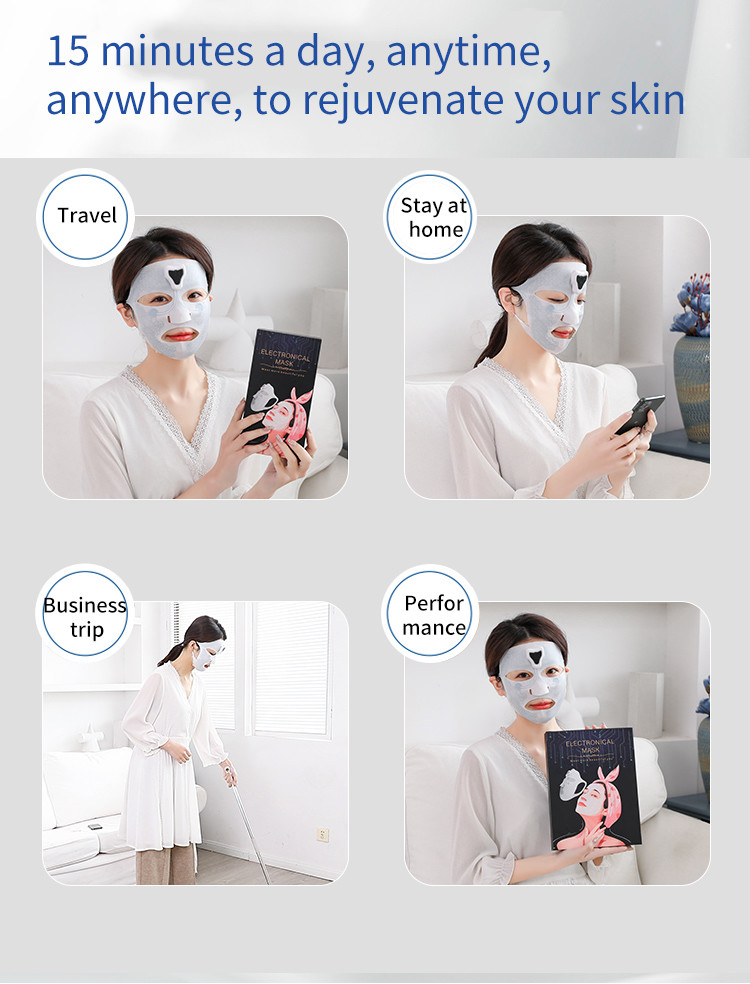 5 Pieces Reusable Silicone Facial Mask Cover Moisturizing Face Silicone Skin Mask