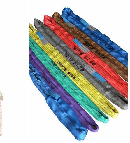 Red 5T Endless Polyester Round Sling Oxidation Resistance With Blue Label