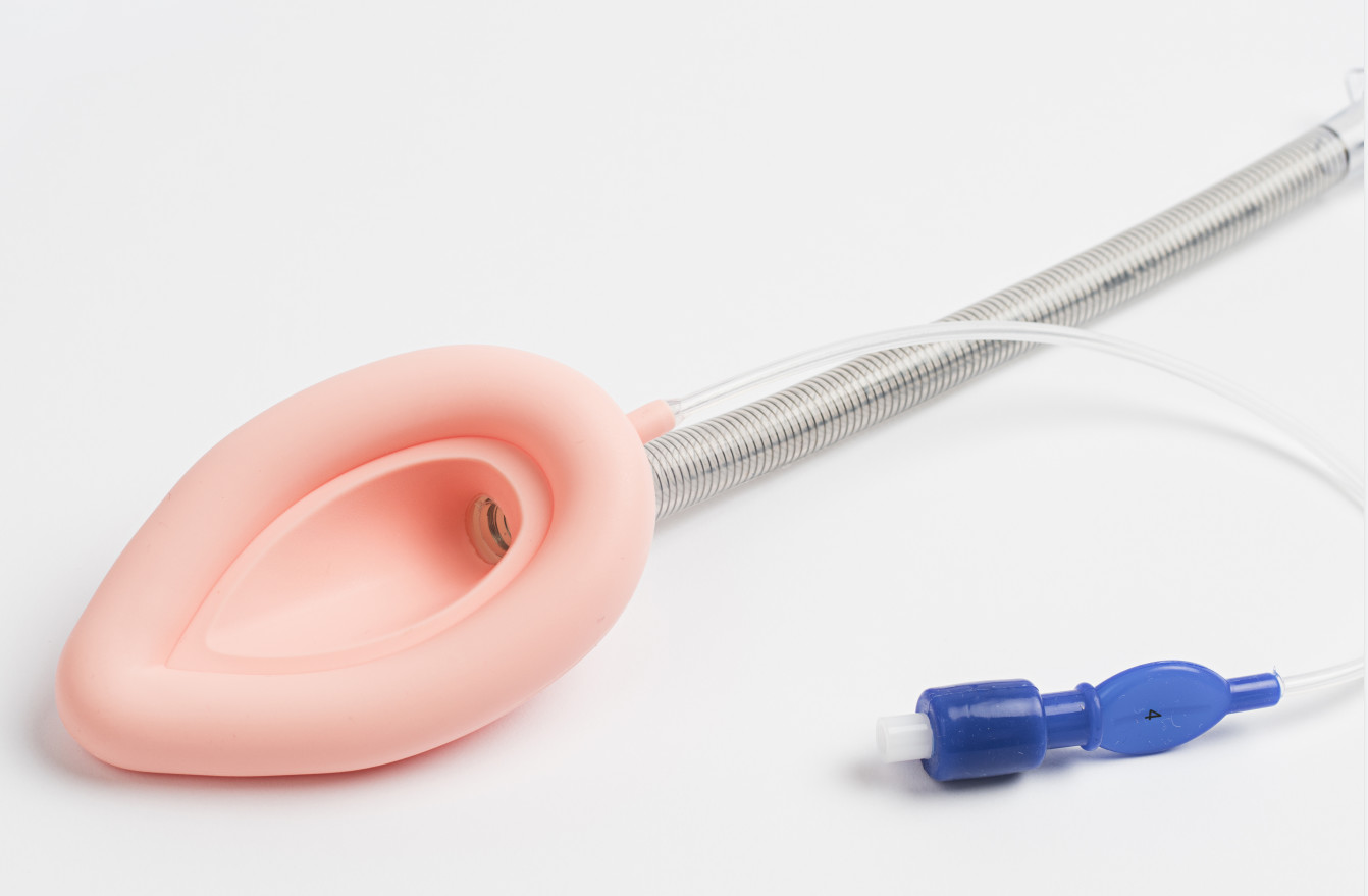 Flexible Silicone Reusable Laryngeal Mask Airway Reinforced Type for Medical Use