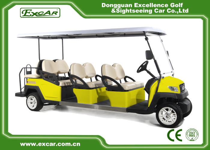 Comfortable Electric 8 Seater Golf Cart For Sightseeing 114MM Grounding Clearance