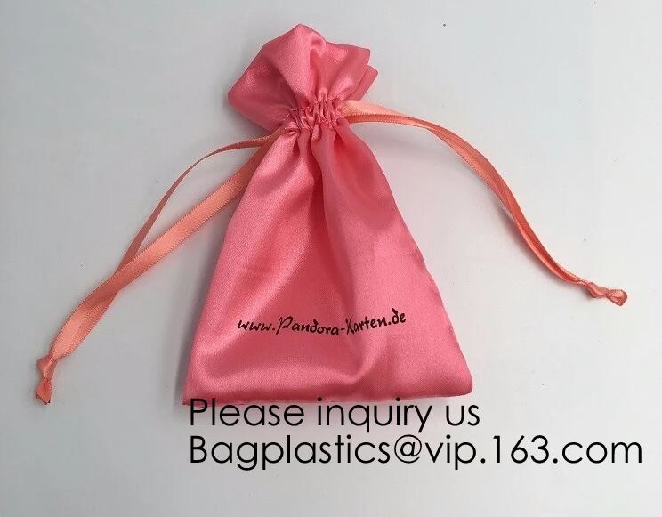Gift Wedding Satin Favor Bags,Luxury Satin gift Drawstring Bags,Drawstring Bag For Ring,Cosmetic Bag , Make Up Bag pack