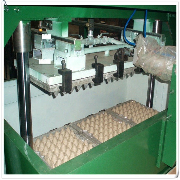 Semi Automatic Small Paper Pulp Molding Egg Tray Machine With Pulping System PLC Computer Controlled