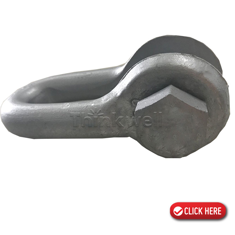 Forged Triple Eye Earth Anchor Rod Thimble Eye Anchor Rod