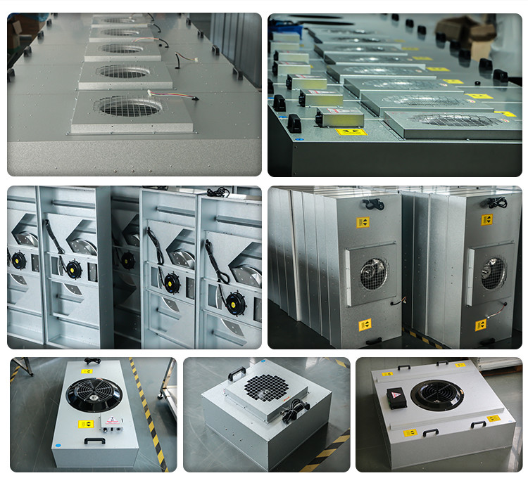 110V / 120V FFU Cleanroom Fan Filter Unit Reserved Run / Fault Dry Connection