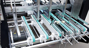 Digital Folder Gluer Machine Wire Touching Pasting Carton Gluing Machine