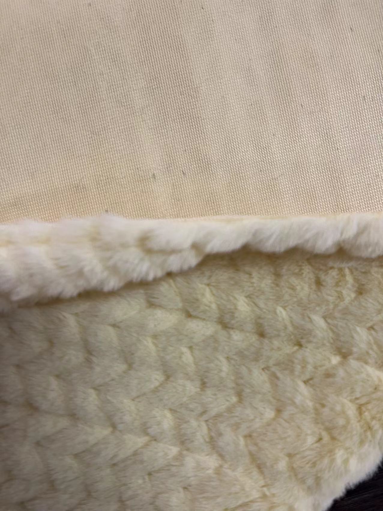 Short Fur Fabric Soft Faux Fur for Coat Toy Yarn Count Contact Length 60cm Color Gray