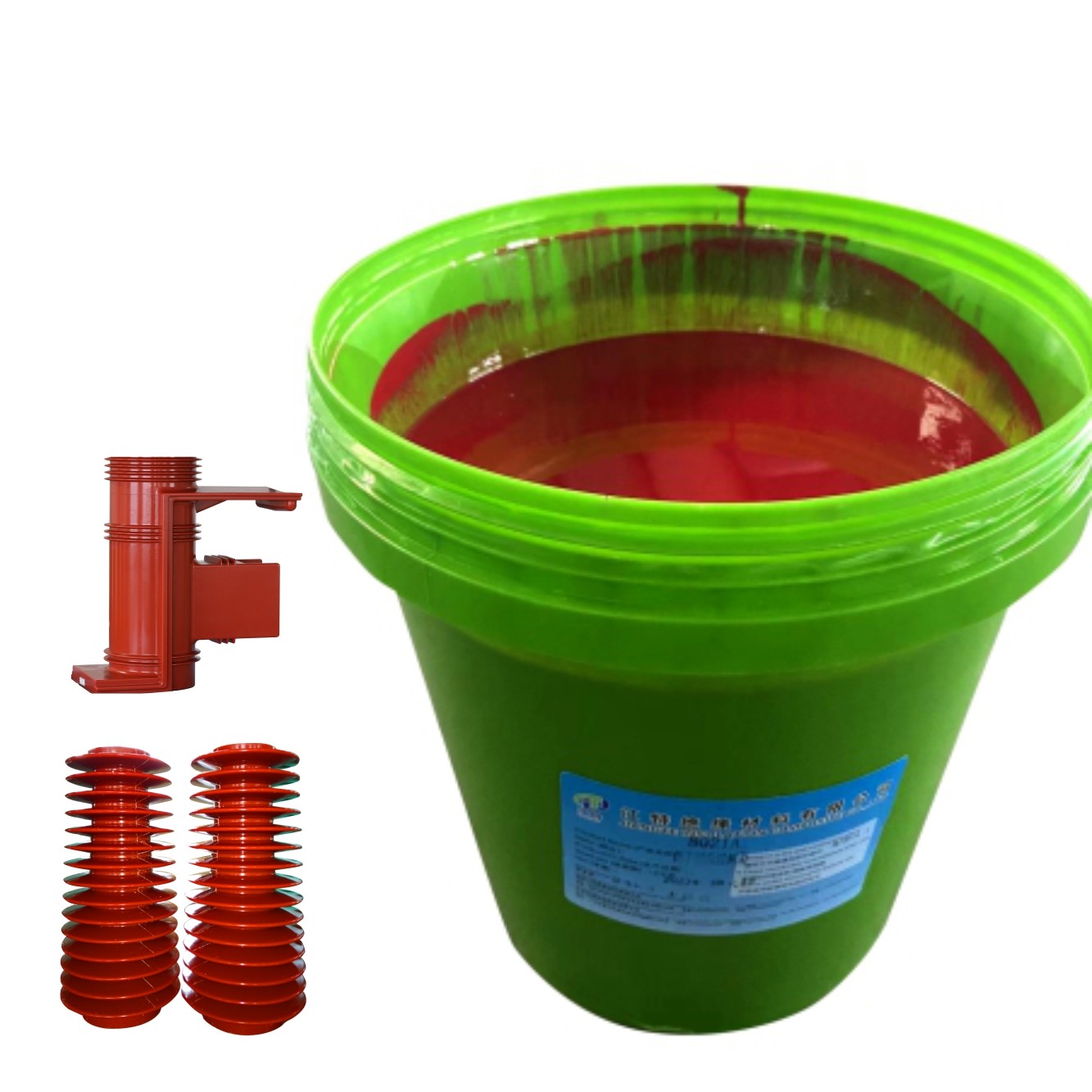 Prefilled Red Color Transformer Epoxy Resin Electrical Insulator Liquid for Dry Type Transformers
