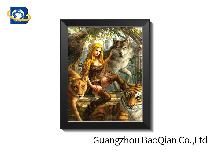 SGS Lenticular 5D Pictures For Restaurant Decoration Environmentally Friendly