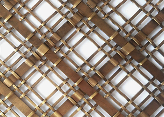 PVD Color Metal Frame Room Drivider With Steel Rigid Decorative Weave Fabric