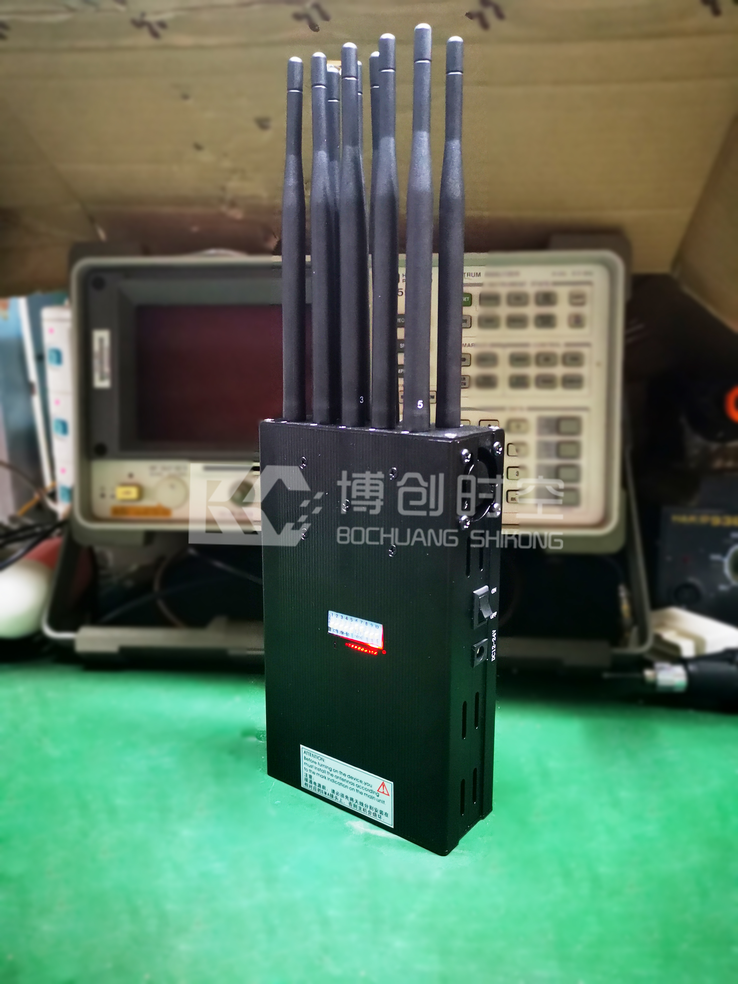 2g 3g 4G 5g GPS mobile phone shielding jammer 700 850 450 900 1800 1700 2100 MHz handheld mobile phoneWiFi Signal Jammer