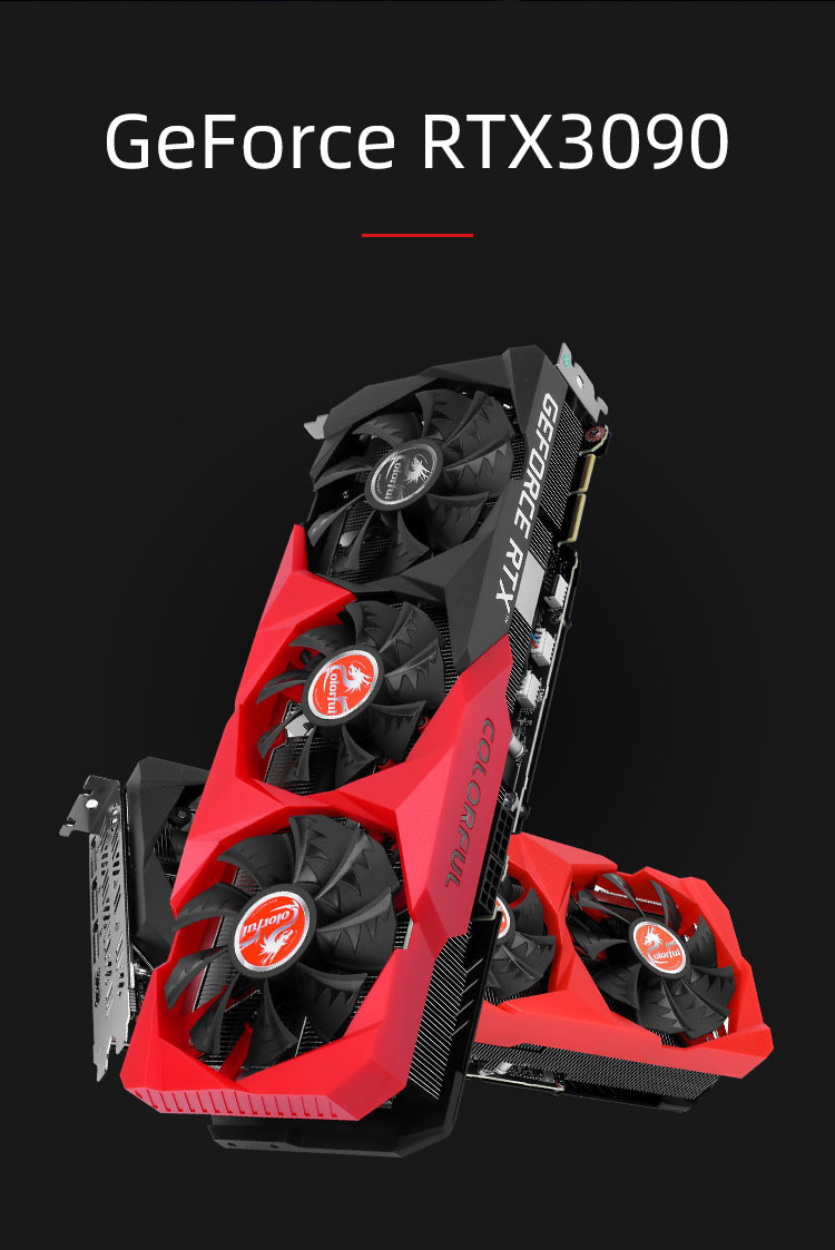 Colorful Battle Ax Graphic Card RTX 3090 24GB VGA GPU Mining Game Gamer Vedio Card