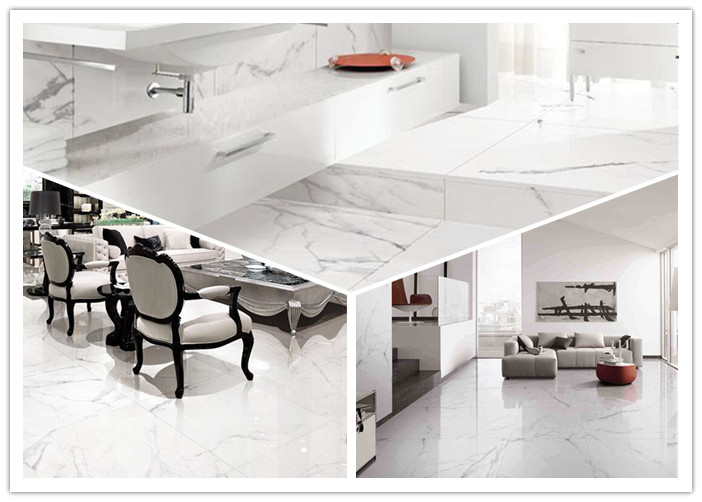 Durable 24x48 Porcelain Tile , Carrara Ceramic Floor Tile Wear Resistant