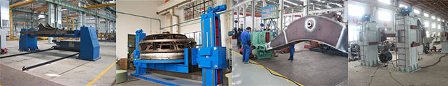 Head / Tail Stock Pipe Welding Positioners , Welding Turn Table