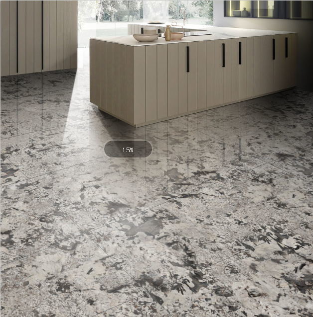 Heat Resistant Light Reddish Brown Marble Look Porcelain Tile